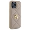 DKNY DKHCP14LPQDSLE iPhone 14 Pro 6.1   beżowy/beige Quilted Stack Logo